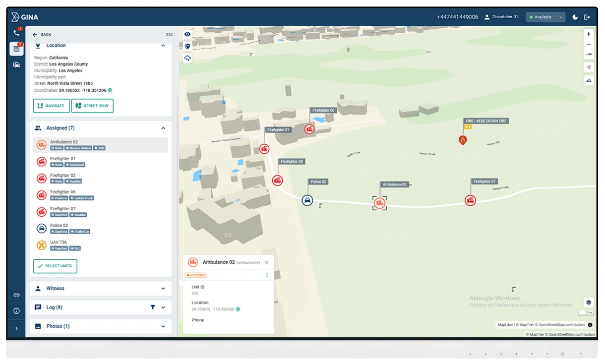 Integrated mapping and unit tracking